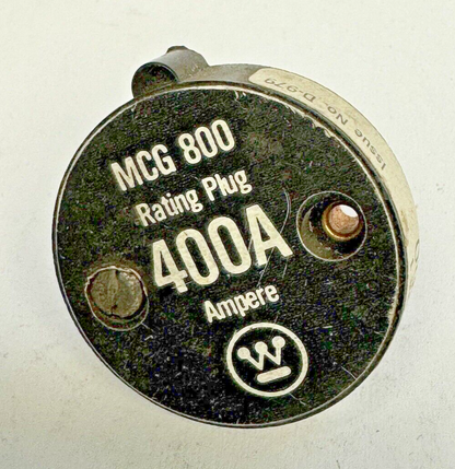WESTINGHOUSE - MCG 800 400A - RATING PLUG - 8MCG400A