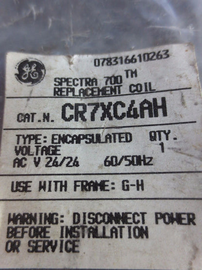GE CR7XC4AH SPECTRA 700 REPLACEMENT COIL - 24VAC, 50-60Hz - USE w/ FRAME G-H