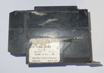 WESTINGHOUSE GB3020 CIRCUIT BREAKER 120/240VAC  20A 3POLE