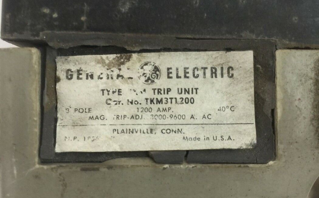 GE TKM3T1200 TRIP UNIT 1200AMP 3POLE