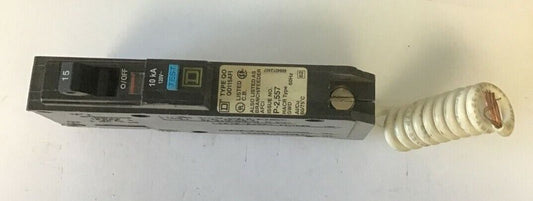 SQUARE D QO115AFI CIRCUIT BREAKER  120VAC
