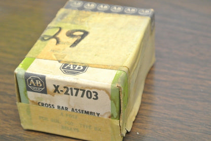 ALLEN-BRADLEY X-217703 TYPE BX RELAY CROSS BAR ASSEMBLY / 4-POLE / NEW SURPLUS