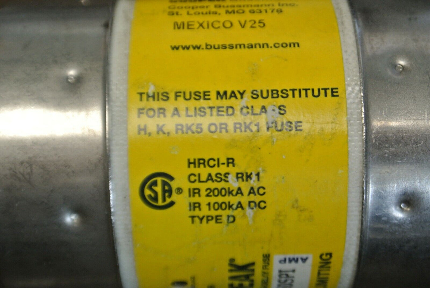 BUSSMANN LPS-RK-250SPI INDICATOR LOW-PEAK FUSE / 250A / 600VAC / NEW SURPLUS