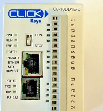 KOYO C0-10DD1E-D PLC ETHERNET MODULE AUTOMATION DIRECT  24VDC 20W CLICK