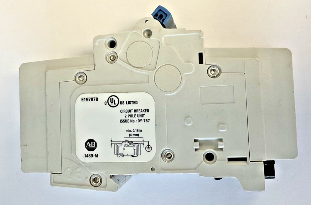 ALLEN BRADLEY 1489-M2C030 CIRCUIT BREAKER SER.D 3A 480Y/277V 10KA 50/60HZ 2POLE