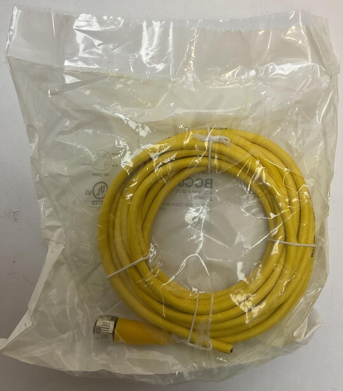 BALLUFF BCC0CCW CORDSET BCC M414-0C00-1A-003-EX44T2-060 222063 4A/250V