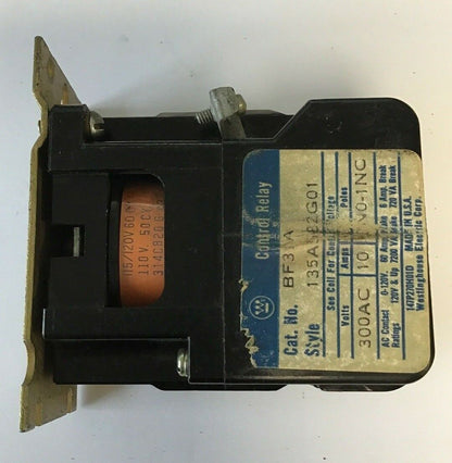 WESTINGHOUSE  BF31A CONTROL RELAY 300VAC 10A 135A582G01