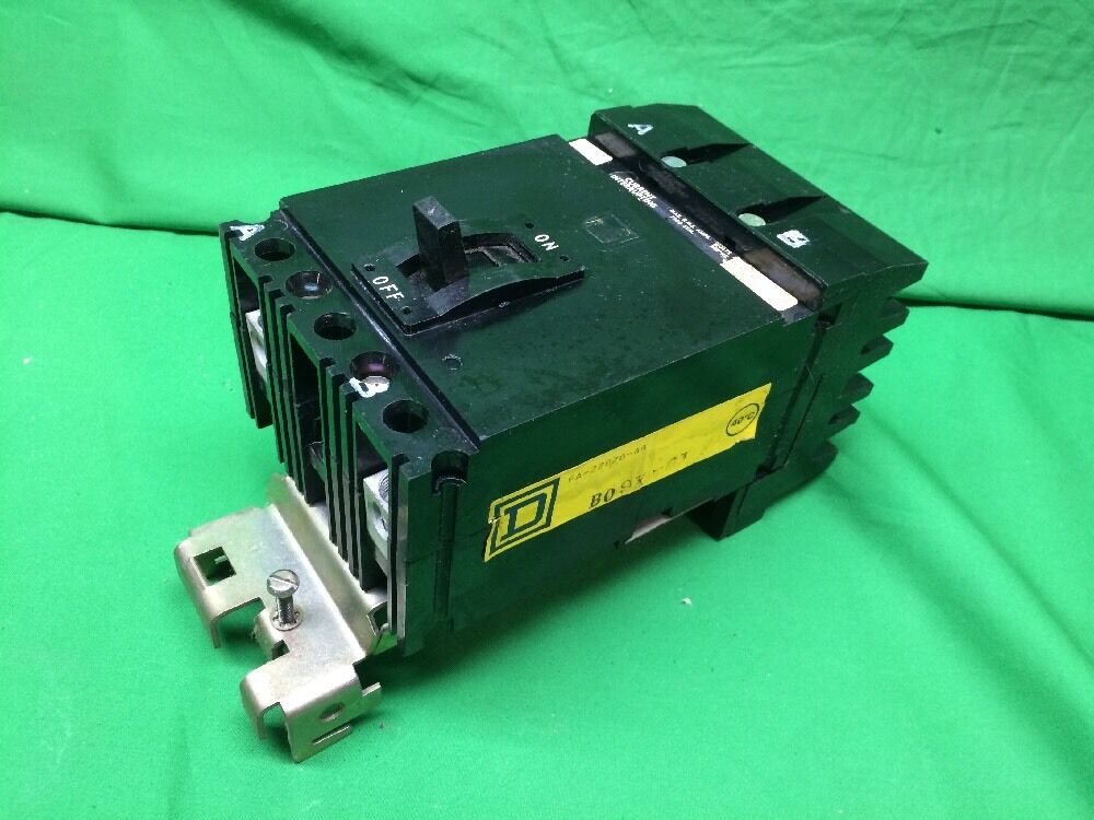 SQUARE D 20AMP 600V MOLDED CASE CIRCUIT BREAKER FA22020AB