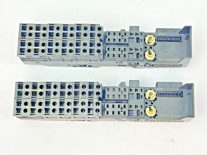 SIEMENS *LOT OF 2* 6ES7 193-4CF50-0AA0 SIMATIC S7 TM-E30C46-A1 TERMINAL MODULES