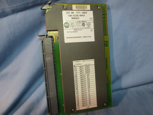ALLEN-BRADLEY 1771-IAD/C, 120V AC/DC INPUT MODULE