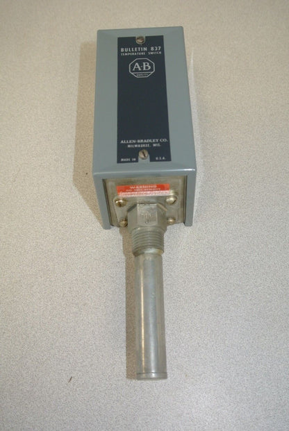 ALLEN-BRADLEY 837-AT11-JMC TEMPERATURE SWITCH / 90-200° F / NEW SURPLUS