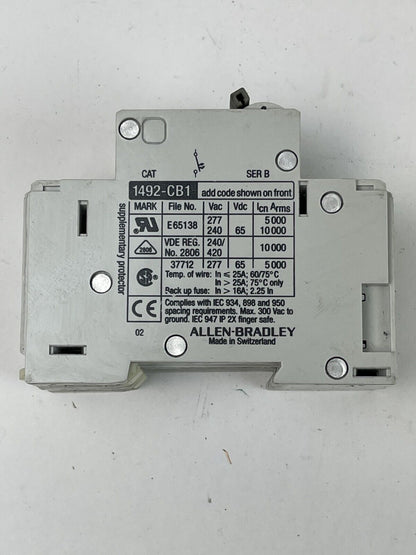 ALLEN BRADLEY - 1492-CB1 *LOT OF 5* -1A, 3A, 3A, 4A, 5A -G 010, G030, G040, G050