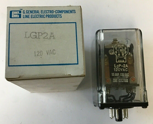 GENERAL ELECTRO-COMPONENTS LGP-2A RELAY 120VAC 15A