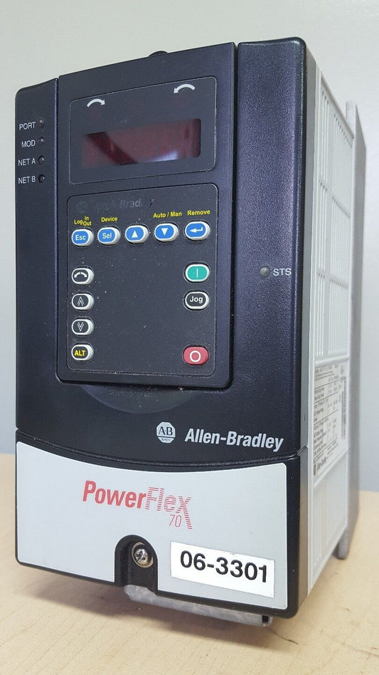 ALLEN BRADLEY  POWERFLEX  MOTOR DRIVE 20AD2P1A0AYNNNNN SERIES A, 400/480V, USED