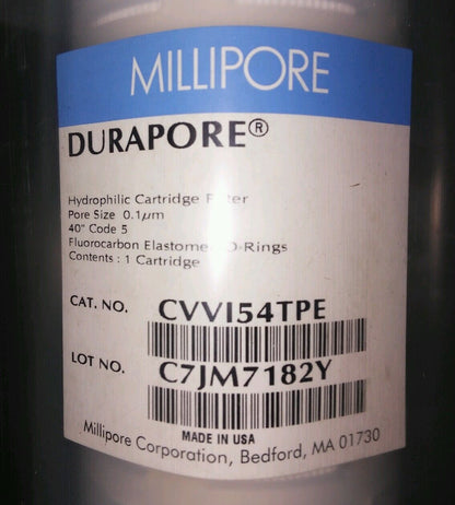 Millipore Durapore Hydrophilic Cartridge Filters 0.1 µm CVVI54TPE NEW IN BOX