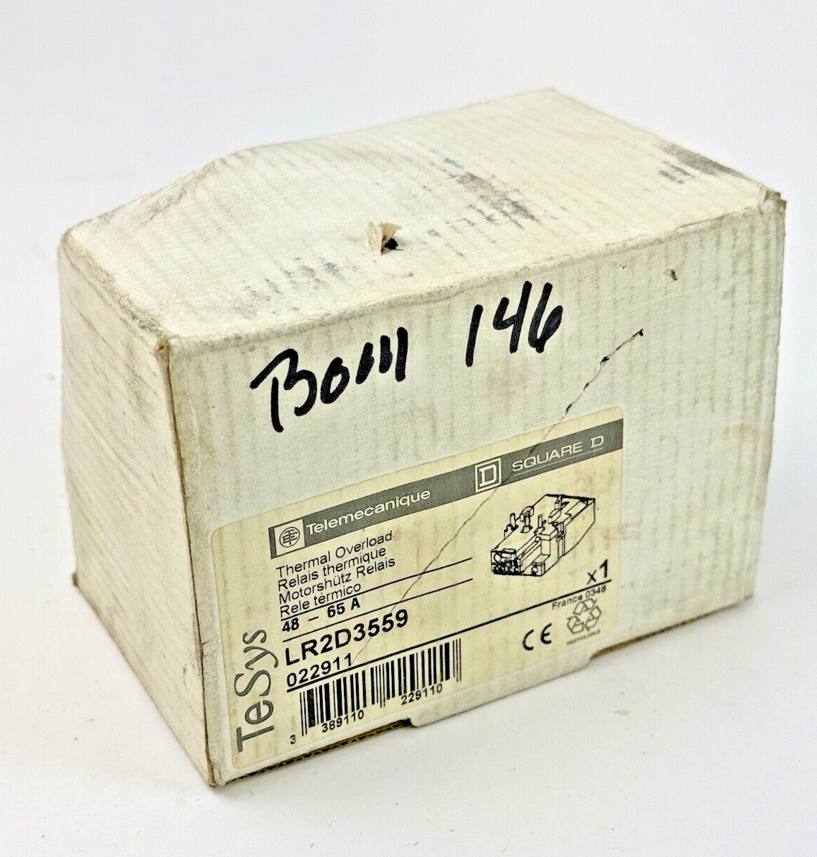 TELEMECANIQUE / SQUARE D - LR2D3559 - THERM OVERLOAD RELAY - 3POLE/600VAC/48-65A