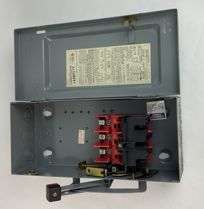 SQUARE D HU361 SAFETY SWITCH NON-FUSIBLE SER.ER  30A 600V