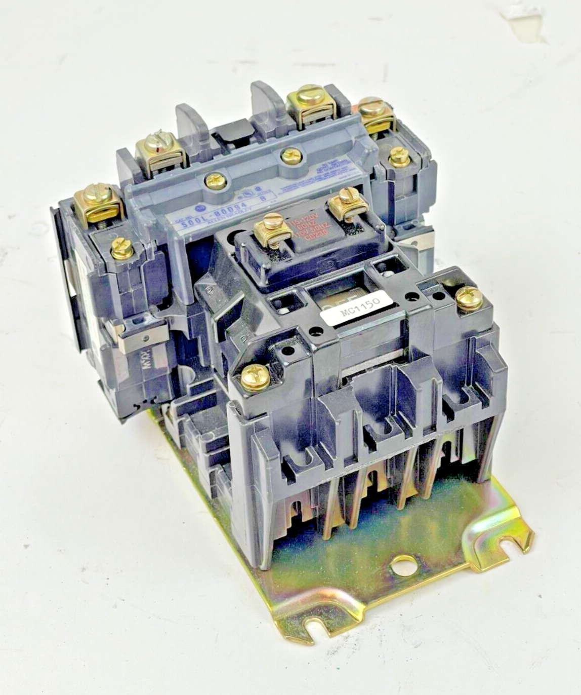 ALLEN BRADLEY -500L-BOD94 SER. B- LIGHTING CONTACTOR-30A,4 POLE,OPEN 115-120V,60