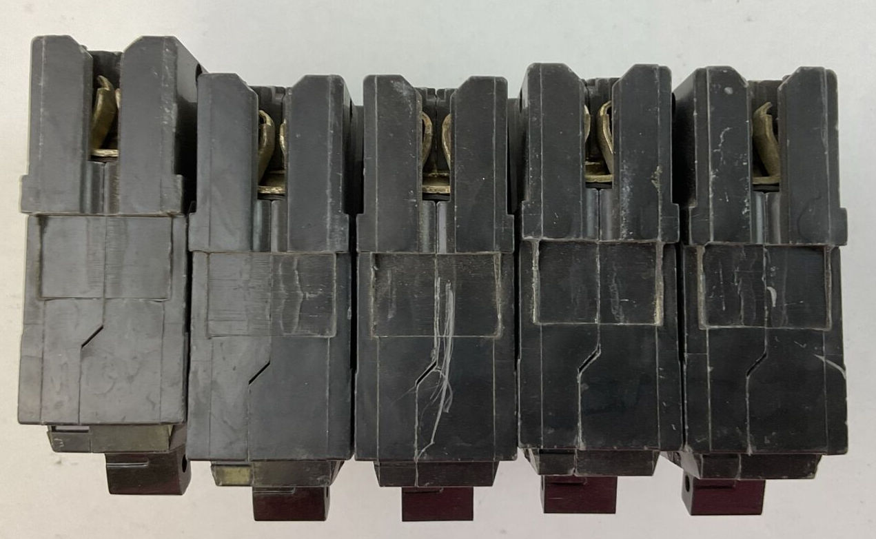 GE THQL1125 25AMP 120/240VAC 1POLE CIRCUIT BREAKER (LOT OF 5)