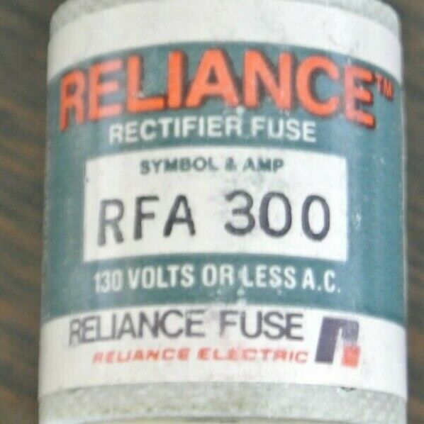 RELIANCE RFA300 RECTIFIER FUSE / 300A / 130V / NEW SURPLUS / EACH