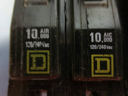 SQUARE D QO120 CIRCUIT BREAKER 20A / 10kV / 120/240V / 1-POLE -***LOTOF4***