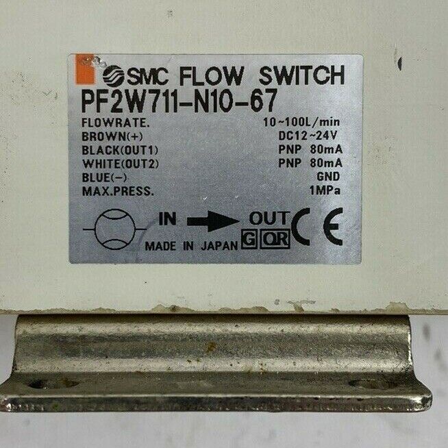 SMC PF2W711-N10-67 10-100L/min 24V Digital Flow Switch