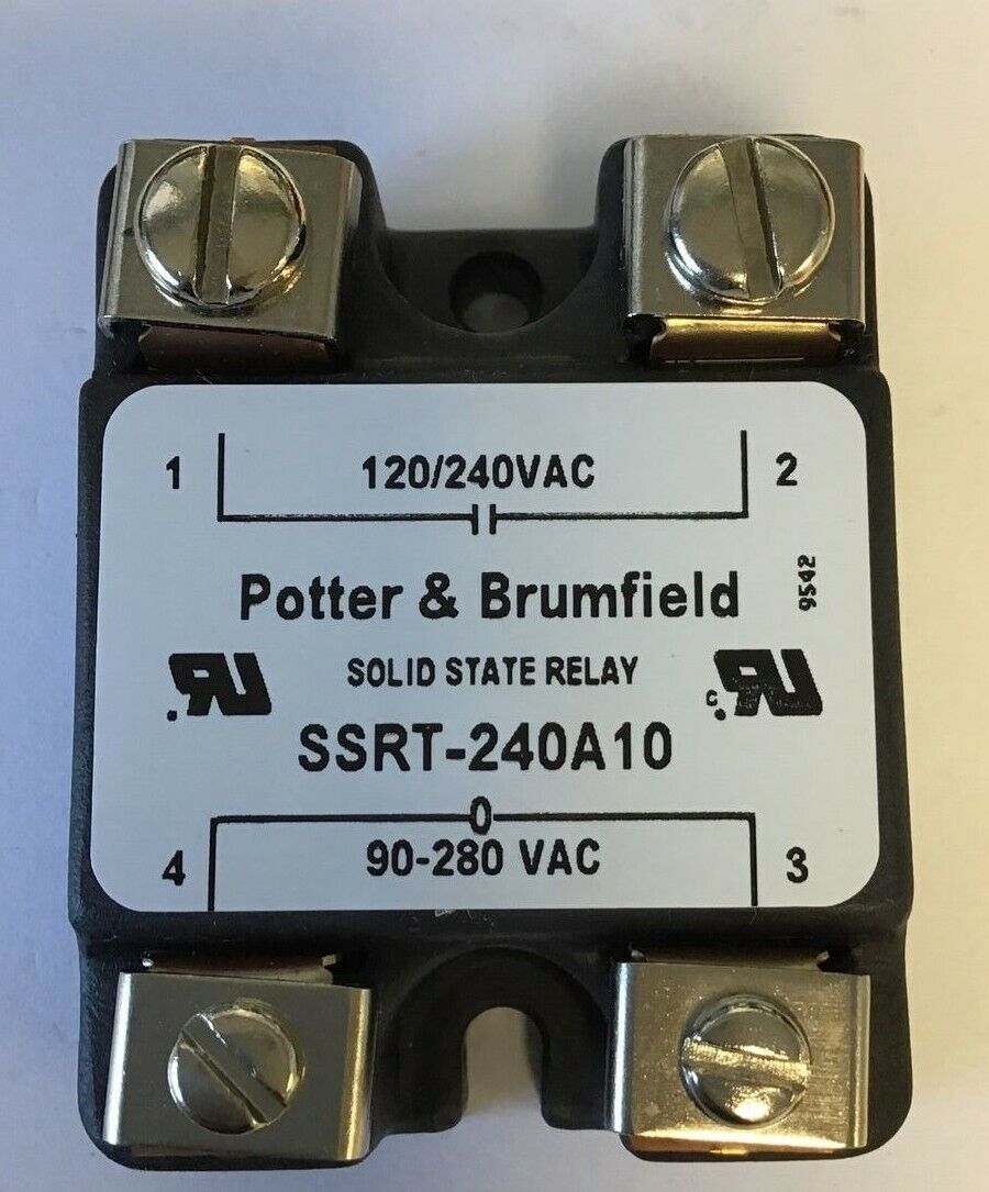 POTTER&BRUMFIELD SOLID STATE RELAY SSRT-240A10 120-280VAC***LOTOF3***