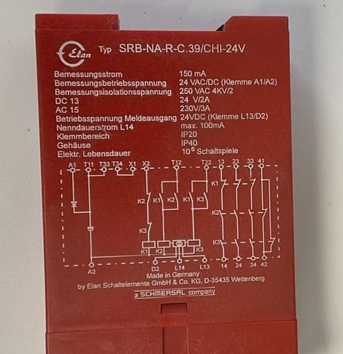 ELAN SRB-NA-R-C.39/CHI-24 SAFETY CONTROLLER