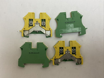 ALLEN BRADLEY 1492-JG3 GROUND TERMINAL BLOCK (LOT OF 4)