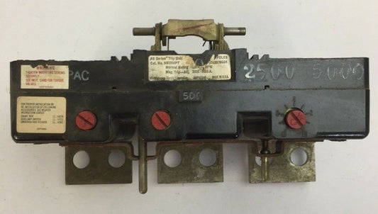 WESTINGHOUSE NB3500PT AB DE-ION TRIP UNIT 500AMP 3POLE MAG TRIP ADJ 2500-5000A