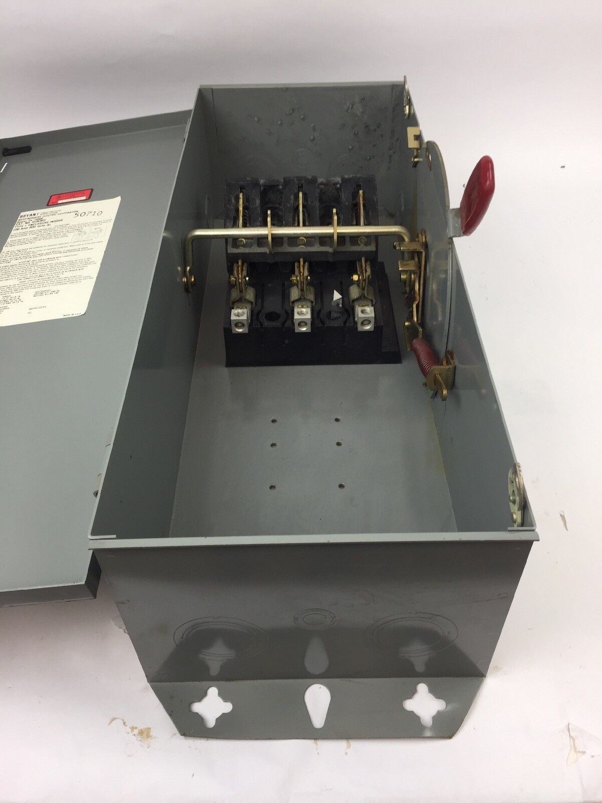 WESTINGHOUSE HUN363 HEAVY DUTY SAFETY SWITCH 100 AMP 600 VAC