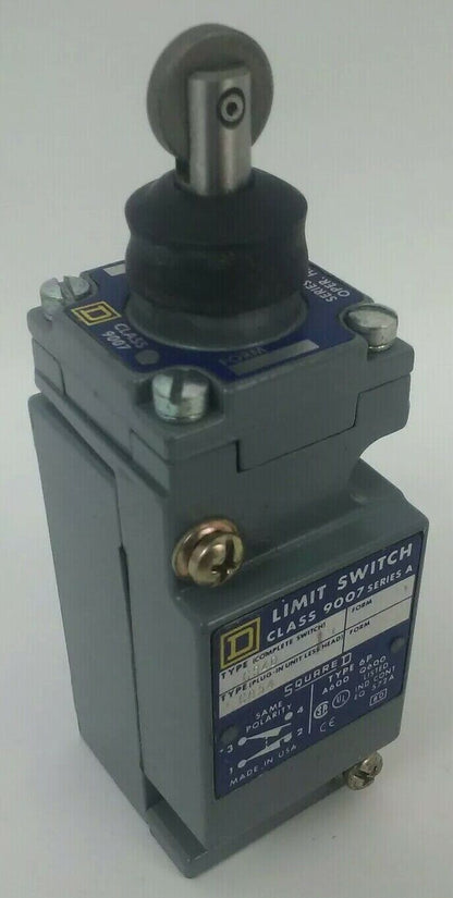 SQUARE D C54D CO54 CLASS 9007 SER. A LIMIT SWITCH TYPE 6P TYPE CT-54 TYPE D HEAD