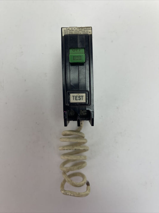 CUTLER HAMMER / WESTINGHOUSE QPGF1030 GROUND FAULT CIRCUIT BREAKER 30A 1P 120VAC