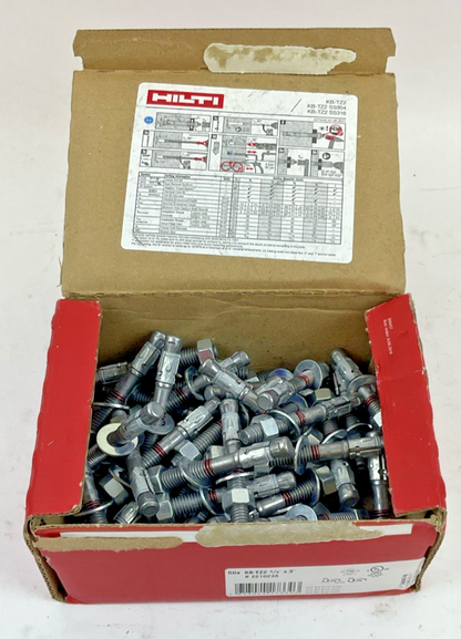 HILTI KB-TZ2 3/8” X 3” EXPANSION ANCHORS ***BOXOF50***