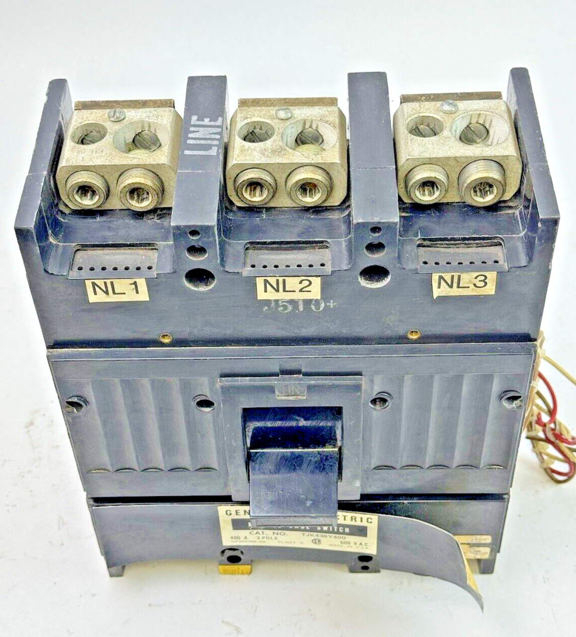 GE - TJJ436400 - MOLDED CASE SWITCH W/ AUXILIARY SWITCH - 3 POLE/600VAC/400A