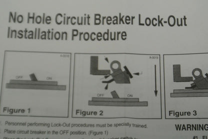 BRADY 65321 NO-HOLE OVERSIZED CIRCUIT BREAKER LOCK-OUT / NEW SURPLUS  3TM25 EACH