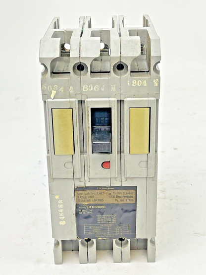 SIEMENS - HE63B080 - CIRCUIT BREAKER - 80 A, 6000 VAC, 3 POLE