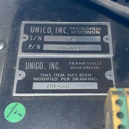 UNICO 701-866 AC DRIVE 308-049 KAL360901212 90AMP 600VAC 312-733