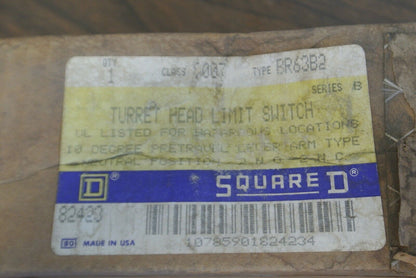 SQUARE D 9007 BR63B2 HEAVY DUTY TURRET HEAD LIMIT SWITCH for HAZARDOUS LOCATION