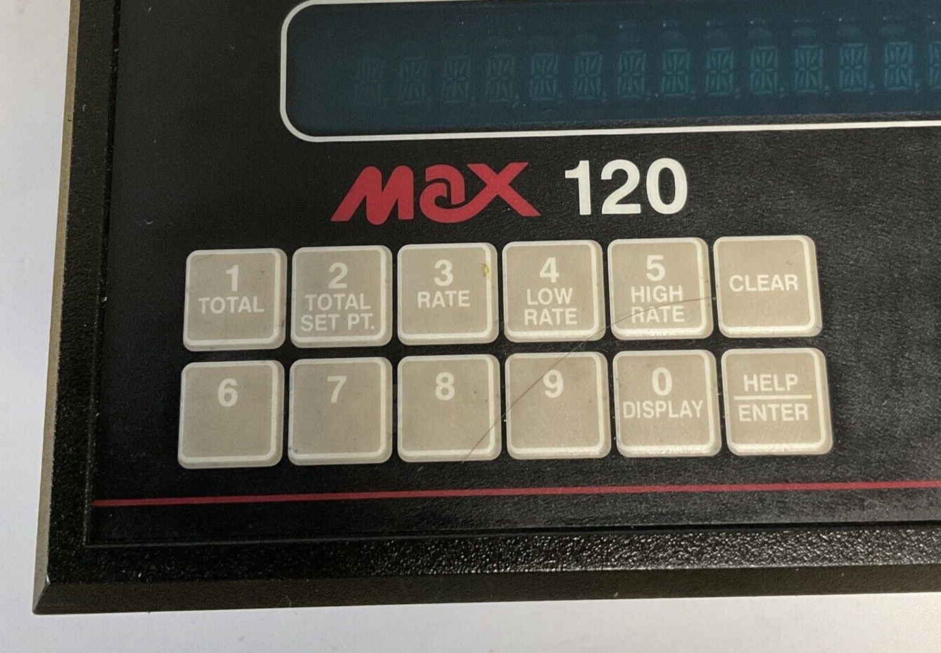 MAX MACHINERY INC 120-200 FLOW INDICATOR CONTROLLER  24VDC 130VAC .4A 50/60HZ