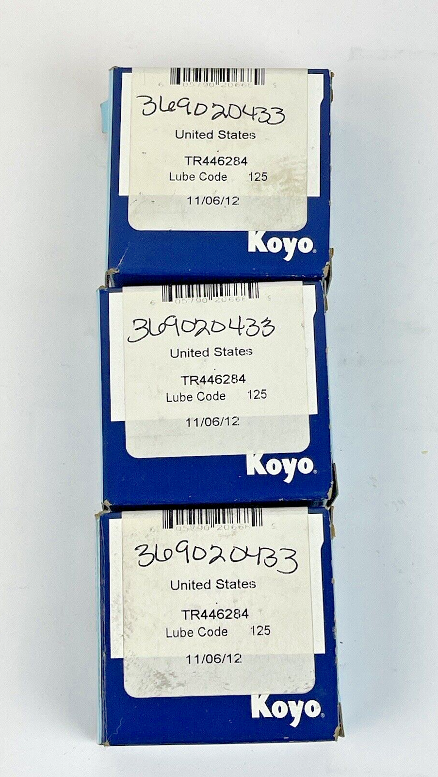 KOYO - B-1612 - *LOT OF 3* - NEEDLE ROLLER BEARING - B-1612;L125