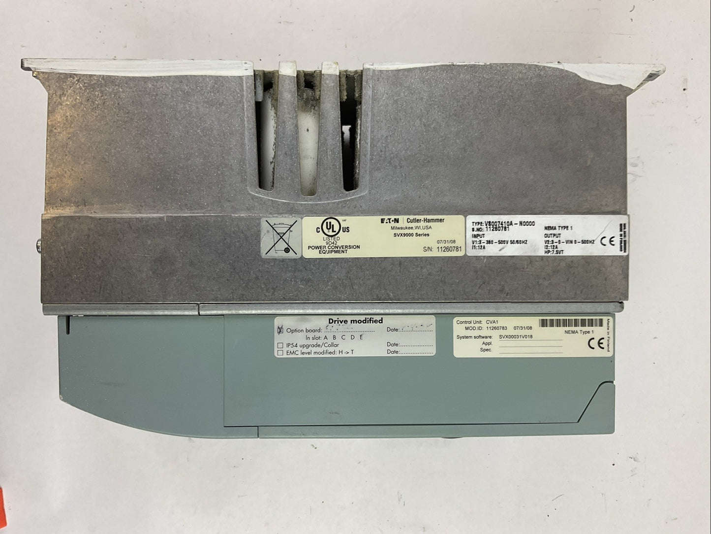 JOHNSON CONTROLS VS007410A-N0000 VARIABLE SPEED DRIVE OPTA2 OPTA9 CIRCUIT BOARD
