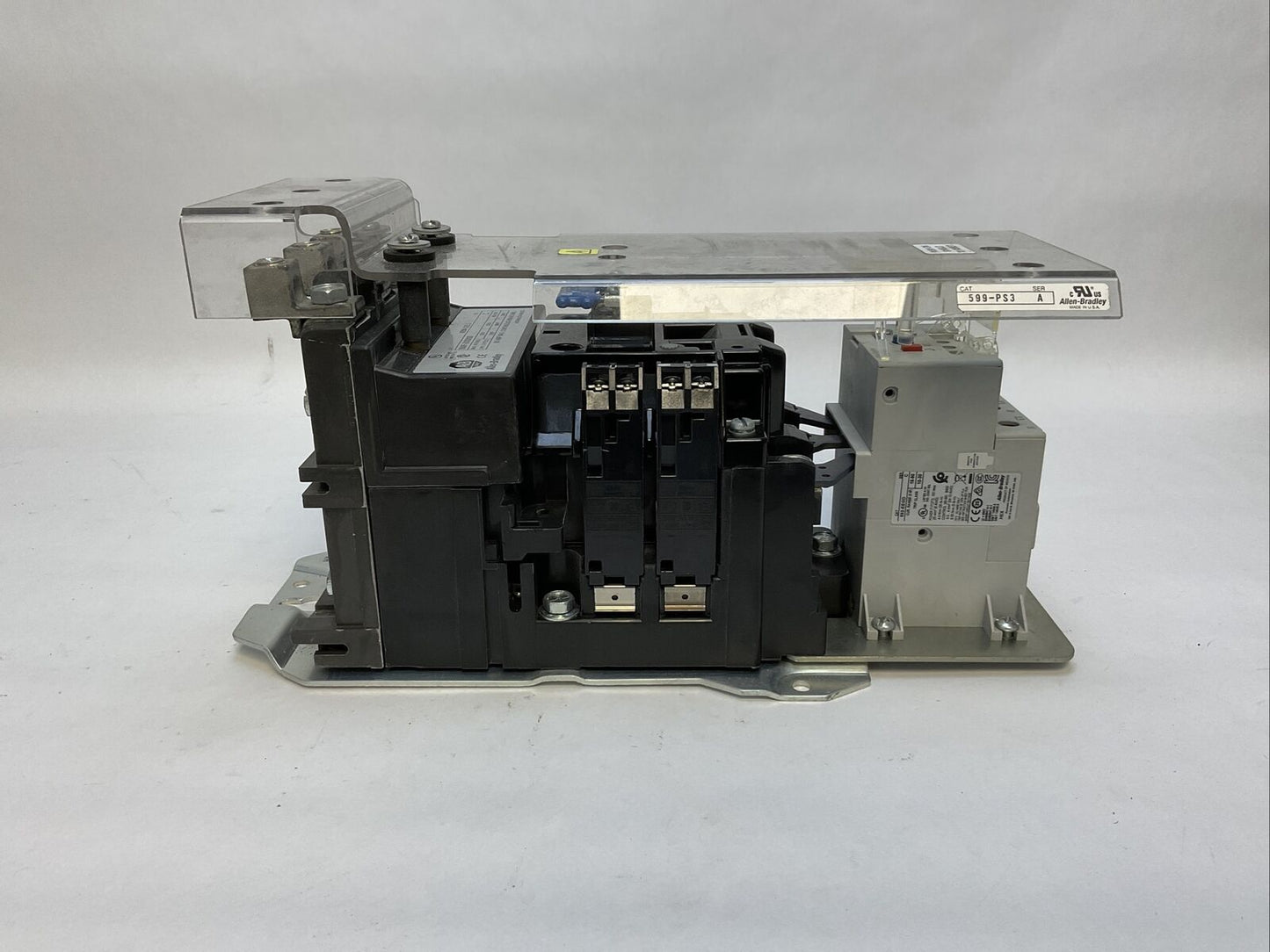 ALLEN BRADLEY SIZE 3 STARTER 500F-DOD930 SER C 90A 600VAC 50HP 592-EEGD SER C
