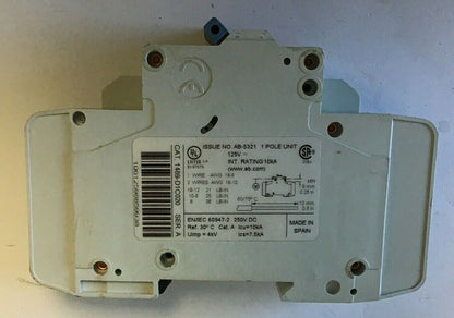 ALLEN BRADLEY 1489-D1C020 SER.A CIRCUIT BREAKER W/ 1489-ABH12 AUX. CURCUIT