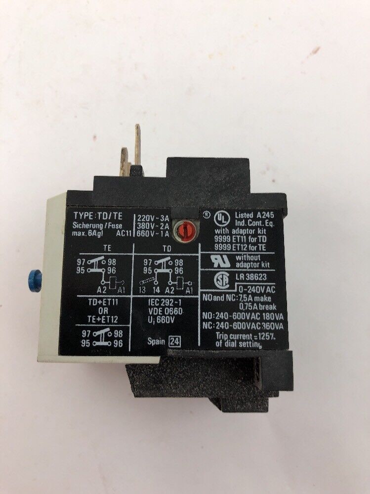 Square D 9065 TE 11,5 New Thermal Overload Relay