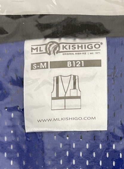 ML KISHIGO B121 S-M BLUE HIGH VISIBILITY ***LOTOF6***