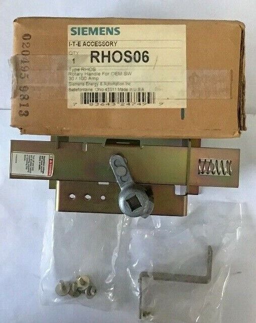 SIEMENS RHOS06 ROTARY HANDLE FOR OEM SW 30/100AMP