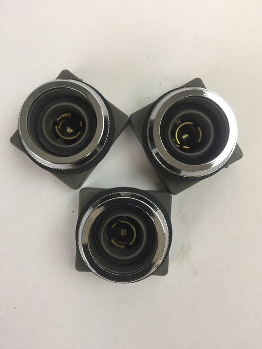 GOULD H33PR1 PILOT LIGHT BASE 120V 50/60HZ (LOT OF 3)