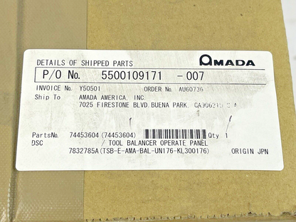 AMADA CKD - 74453604 / 7832785A - TOOL BALANCER PANEL - TSB-E-AMA-UN176-KL300176