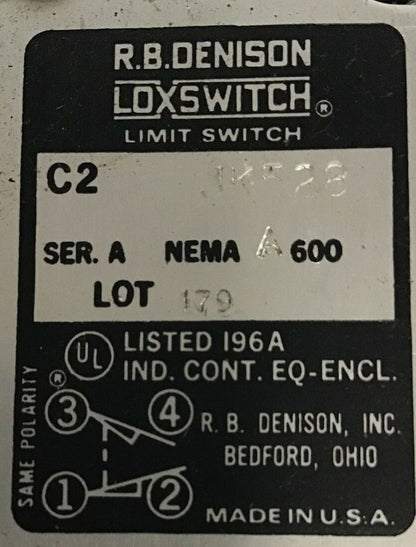 GOULD C2 JK528 LIMIT SWITCH SERIES A NEMA A600